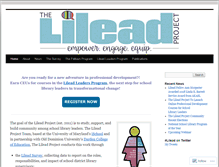 Tablet Screenshot of lileadproject.org